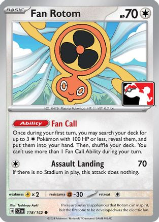 Fan Rotom 118 - Holofoil Prize Pack Series Cards - Common