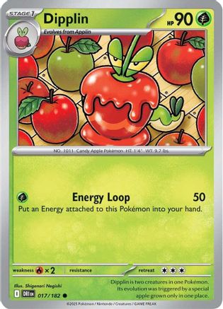 Dipplin 017 - Reverse Holofoil SV10 Destined Rivals - Common