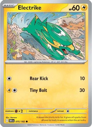 Electrike 075/182 SV10 Destined Rivals - Common