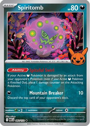 Spiritomb (Pokeween 2025) 087/132 - Reverse Holofoil Miscellaneous Cards & Products - Promo