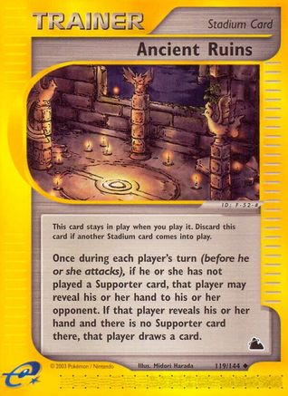 Ancient Ruins - Reverse Holofoil Skyridge - Uncommon