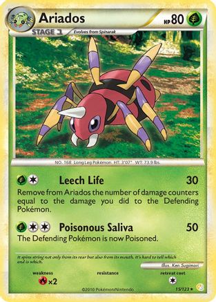 Ariados - Reverse Holofoil HeartGold SoulSilver - Rare