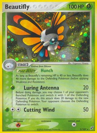 Beautifly - Reverse Holofoil Deoxys - Holo Rare