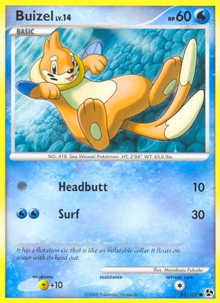 Buizel - Reverse Holofoil Great Encounters - Common