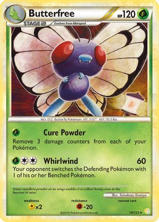 Butterfree/123 HeartGold SoulSilver - Rare