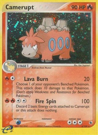 Camerupt - Reverse Holofoil Ruby and Sapphire - Holo Rare