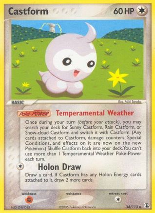 Castform - Reverse Holofoil Delta Species - Uncommon