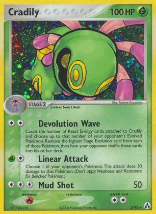 Cradily - Holofoil Legend Maker - Holo Rare
