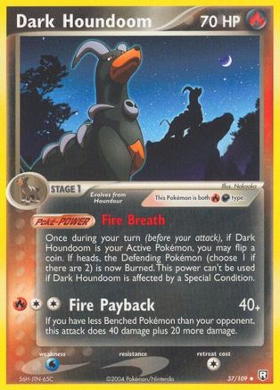 Dark Houndoom - 037/109/109 - Reverse Holofoil Team Rocket Returns - Uncommon
