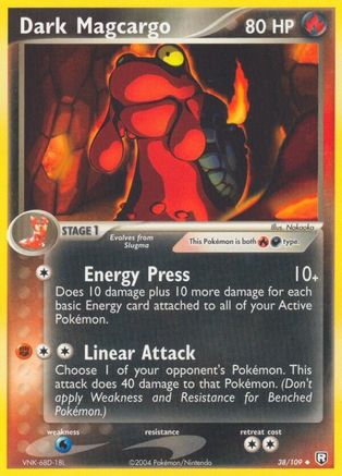 Dark Magcargo - Reverse Holofoil Team Rocket Returns - Uncommon