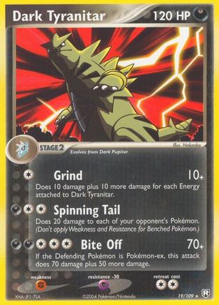 Dark Tyranitar - 019/109/109 Team Rocket Returns - Rare