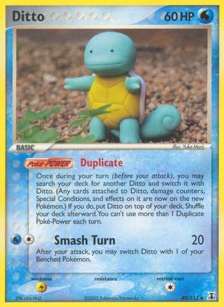 Ditto - 040/113 (Squirtle)/113 Delta Species - Uncommon
