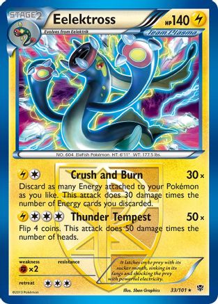 Eelektross (Team Plasma) 033/101 - Holofoil Plasma Blast - Holo Rare