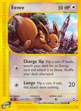 Eevee - Reverse Holofoil Aquapolis - Common