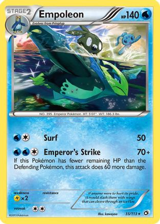 Empoleon 035 - Reverse Holofoil Legendary Treasures - Rare
