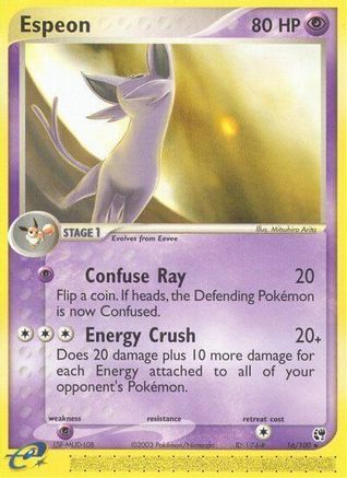 Espeon 016 - Reverse Holofoil Sandstorm - Rare