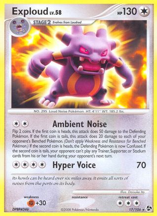 Exploud - Reverse Holofoil Great Encounters - Rare