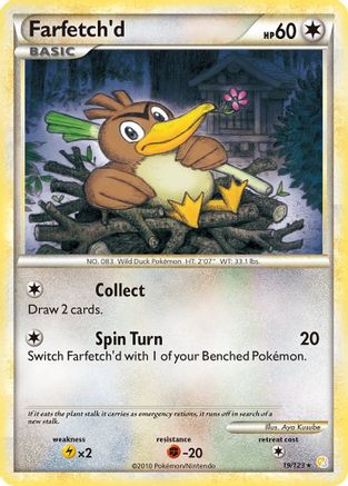 Farfetch'd HeartGold SoulSilver - Rare