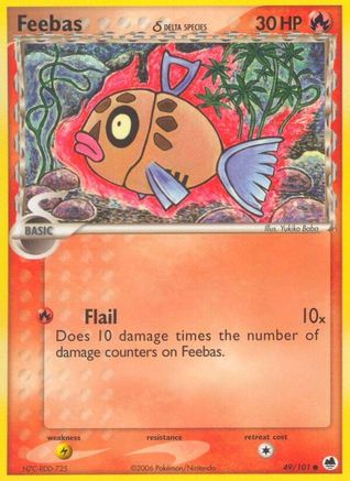 Feebas (Delta Species) 049 - Reverse Holofoil Dragon Frontiers - Common