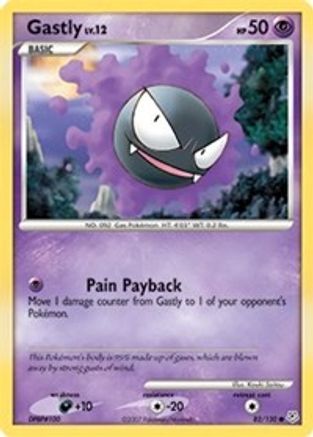 Gastly 082 - Reverse Holofoil Diamond and Pearl - Common