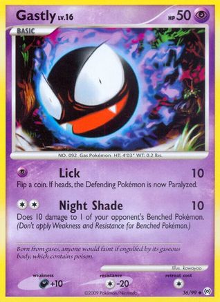 Gastly (36) (36) 036 - Reverse Holofoil Arceus - Uncommon