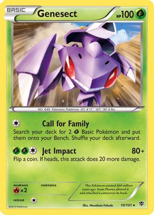 Genesect - Reverse Holofoil Plasma Blast - Rare
