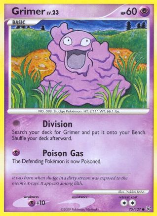 Grimer 075 - Reverse Holofoil Platinum - Common