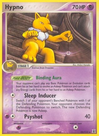 Hypno - Reverse Holofoil Delta Species - Rare