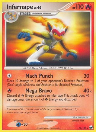Infernape Majestic Dawn - Rare