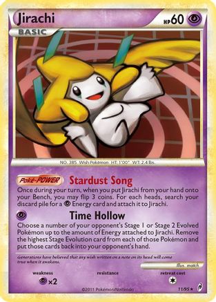 Jirachi - Reverse Holofoil Call of Legends - Holo Rare