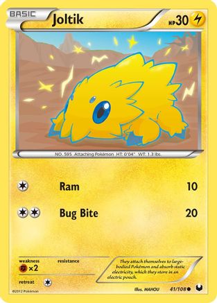 Joltik (41) - Reverse Holofoil Dark Explorers - Common