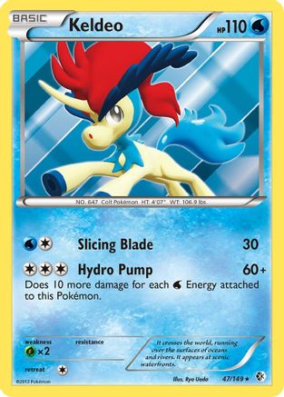 Keldeo (47) - Holofoil Boundaries Crossed - Holo Rare