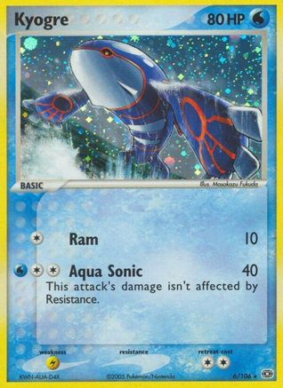Kyogre - 006/106/106 - Reverse Holofoil Emerald - Holo Rare