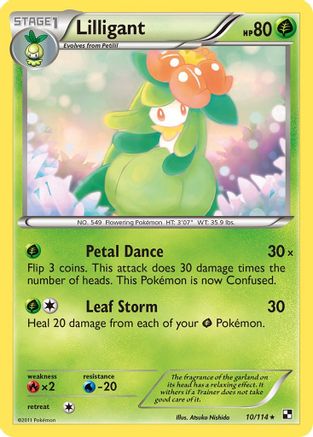 Lilligant/114 - Reverse Holofoil Black and White - Rare