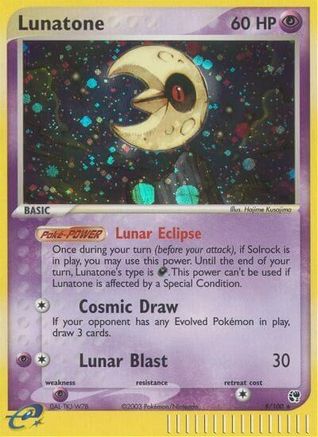 Lunatone - Holofoil Sandstorm - Holo Rare