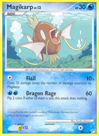 Magikarp 089/123 - Reverse Holofoil Mysterious Treasures - Common