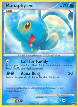 Manaphy 003 - Holofoil POP Series 6 - Rare