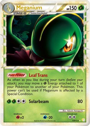 Meganium (Prime) - Holofoil HeartGold SoulSilver - Ultra Rare