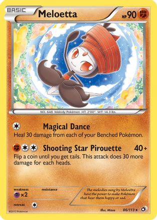 Meloetta (86) Legendary Treasures - Rare