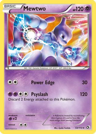 Mewtwo 053/113 - Holofoil Legendary Treasures - Holo Rare
