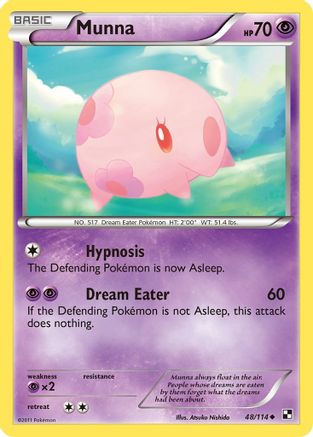 Munna - Reverse Holofoil Black and White - Uncommon