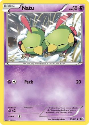 Natu 055 - Reverse Holofoil Legendary Treasures - Common