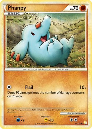 Phanpy 077 HeartGold SoulSilver - Common