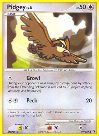 Pidgey 099 - Reverse Holofoil Secret Wonders - Common