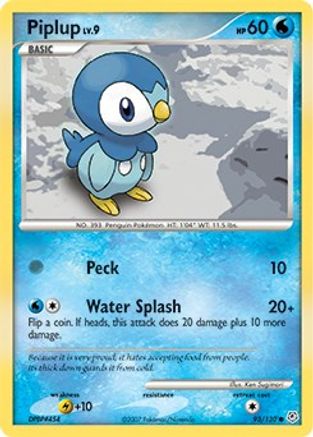 Piplup 093 Diamond and Pearl - Common