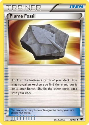 Plume Fossil/101 - Reverse Holofoil Plasma Blast - Uncommon