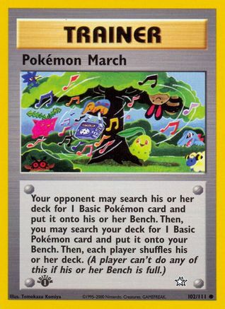 Pokemon March 102 - Unlimited Neo Genesis - Common