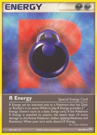 R Energy - Reverse Holofoil Team Rocket Returns - Uncommon