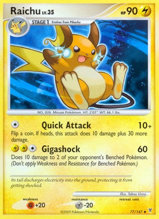 Raichu - Reverse Holofoil Supreme Victors - Uncommon