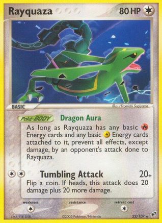 Rayquaza/107 - Reverse Holofoil Deoxys - Rare